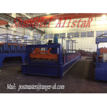 Portable steel roof roll forming machine